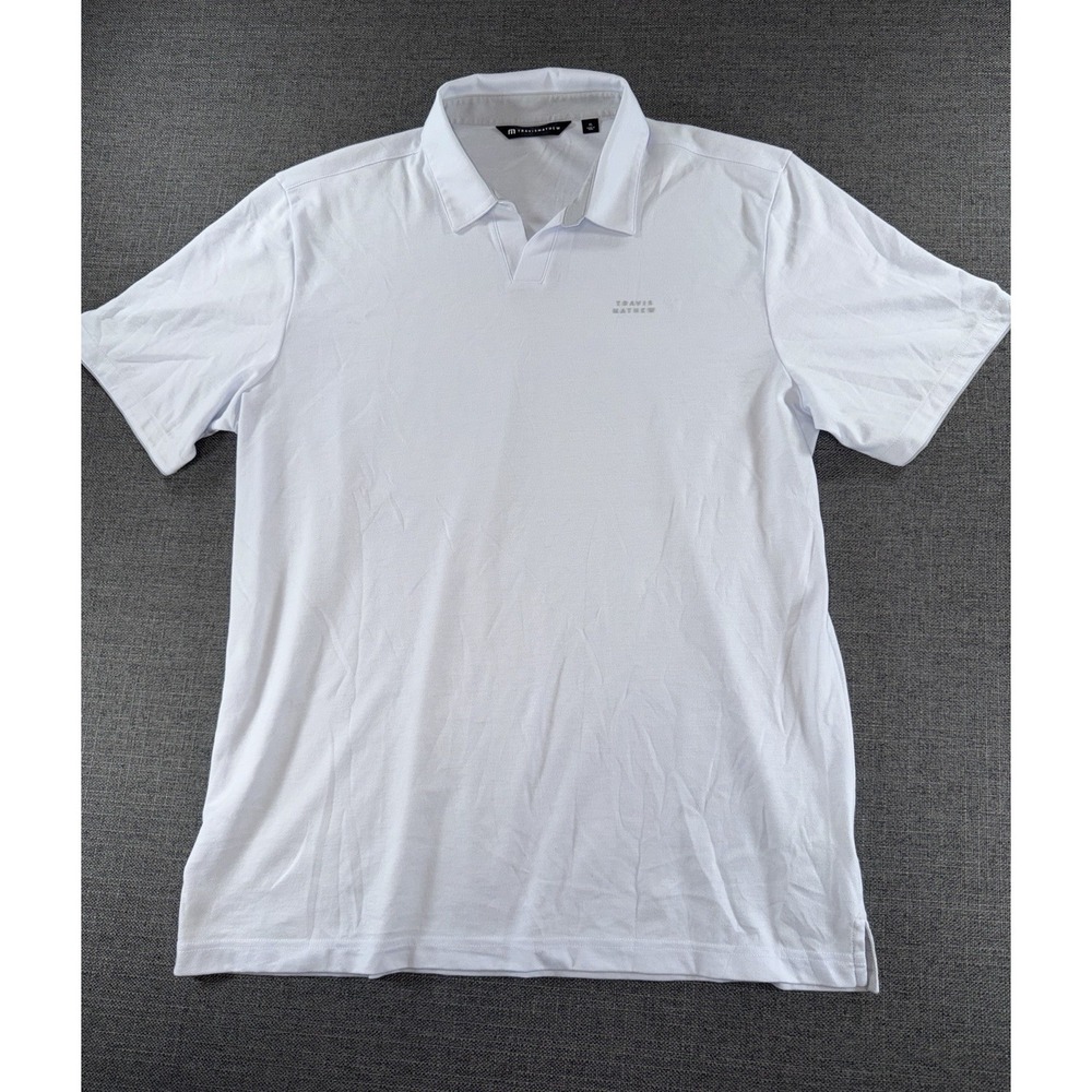 Travis Mathew White Men's Polo Shirt